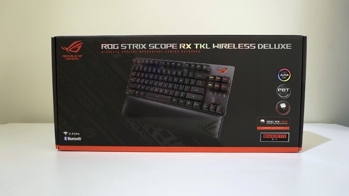 [休賢開箱]我的第一把無線鍵盤!! ROG Strix Scope RX TKL Wireless Deluxe簡單開箱