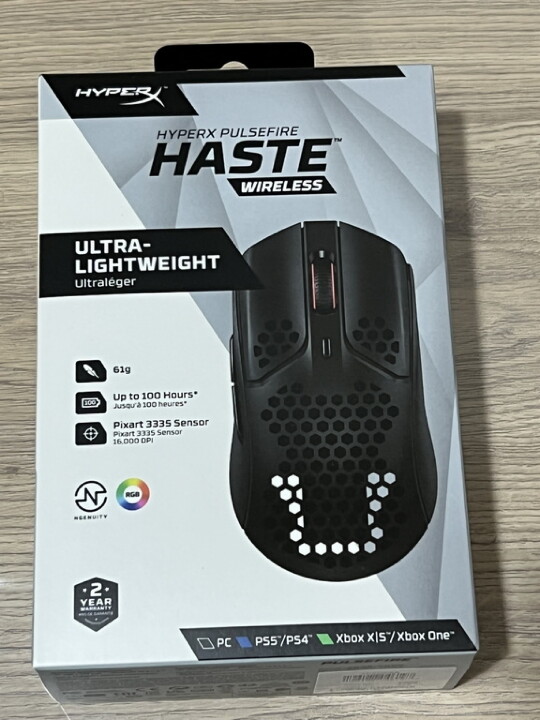 開箱 HyperX 輕量遊戲滑鼠 Pulsefire Haste 無線版