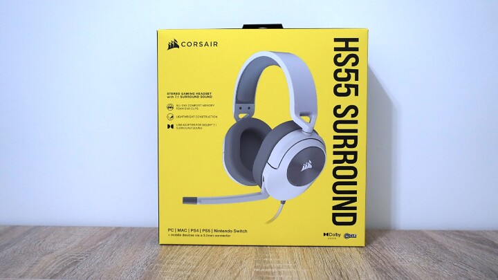 【開箱】線上會議遊戲兩相宜!! CORSAIR HS55 SURROUND輕開箱