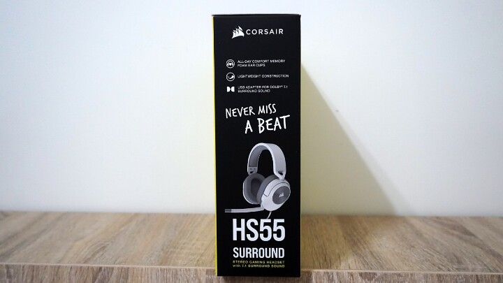 【開箱】線上會議遊戲兩相宜!! CORSAIR HS55 SURROUND輕開箱