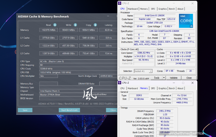 Intel Core i5-13600K風冷超頻與效能實測心得