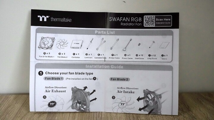 【開箱】正裝、反裝，都很亮! Thermaltake 耀影 SWAFAN 12 RGB開箱