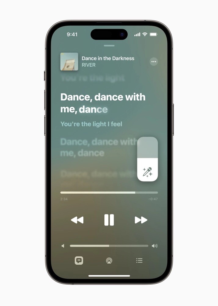 Apple Music「開唱」功能，讓可使用 Apple Music 服務的裝置化身卡啦OK設備