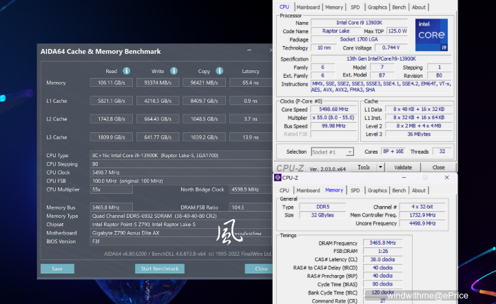 Intel Core i9-13900K搭配GIGABYTE RTX 4090高階主機效能實測