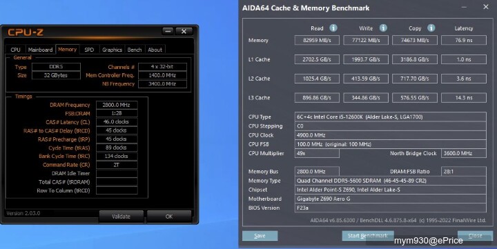 雞蛋糕爸爸的奇幻開箱之旅(下)~高速快感黑白配 Crucial DDR5 5600 16GB*2