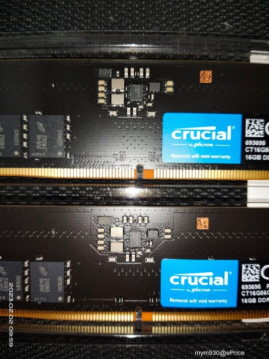 雞蛋糕爸爸的奇幻開箱之旅(下)~高速快感黑白配 Crucial DDR5 5600 16GB*2