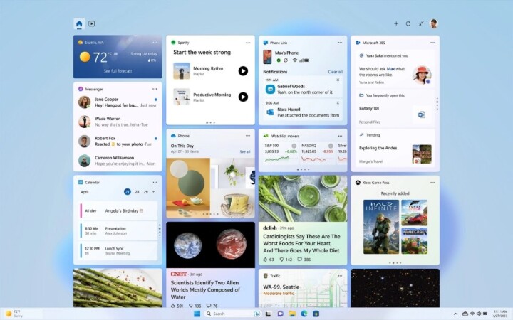 微軟更新 Windows 11，在工具列增加新版 Bing 搜尋服務、支援與 iPhone 連動