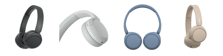 圖 4) Sony無線藍牙耳罩式耳機WH-CH520提供黑、白、藍、米四色，兼具舒適配戴設計及長達50小時的電池續航力.jpg