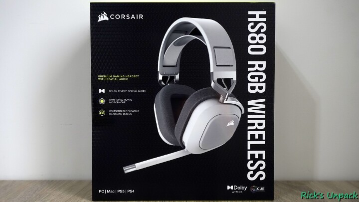 【開箱】賊船HS旗艦耳機 | CORSAIR HS80 RGB WIRELESS WHITE開箱