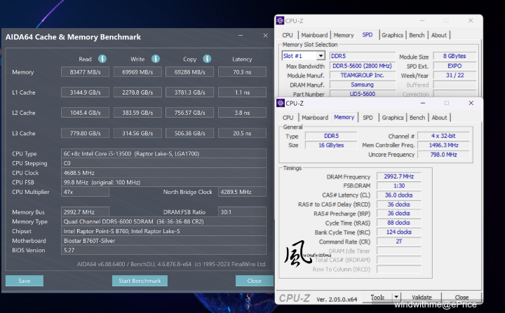 Intel Core i5-13500搭載BIOSTAR B760T-SILVER與Arc A380、INWIN 327實測