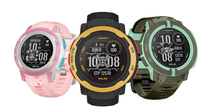 Garmin Instinct 2 Solar航海王亞洲限定版以海賊團人氣角色「魯夫」、「索隆」及「喬巴」為設計概念，父親節購機享88折.jpg