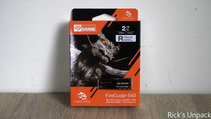 【開箱】Gen5 SSD初體驗｜SEAGATE FIRECUDA 540 PCIE Gen5 SSD 2TB