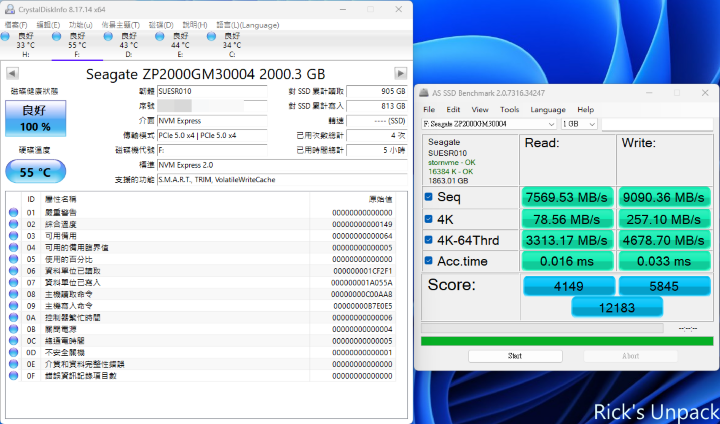 【開箱】Gen5 SSD初體驗｜SEAGATE FIRECUDA 540 PCIE Gen5 SSD 2TB