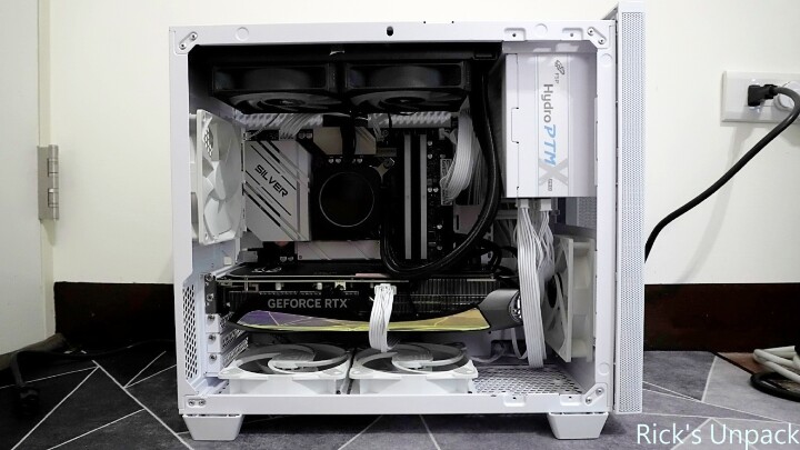 【開箱】能塞下4090的MATX機殼與白色短電源 | FSP CST360 WHITE &amp; FSP Hydro PTM X PRO 1200W