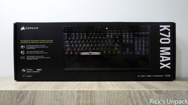 【開箱】可自改觸發行程的磁力軸鍵盤｜CORSAIR K70 MAX MGX