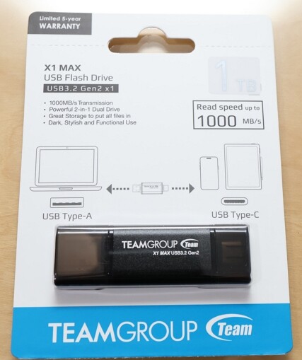 十銓 TEAMGROUP X1 MAX 雙頭勁速隨身碟