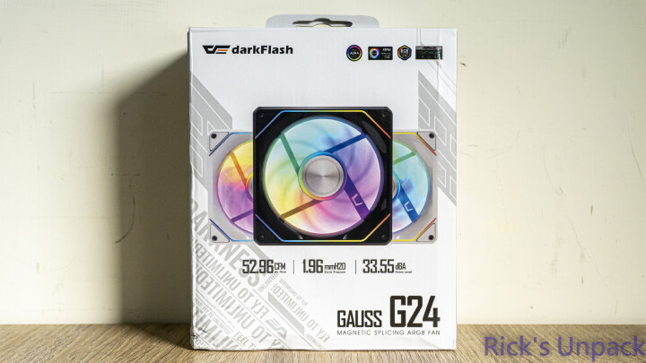 【開箱】大飛首款磁吸串接風扇 | Darkflash Gauss 24 WHITE