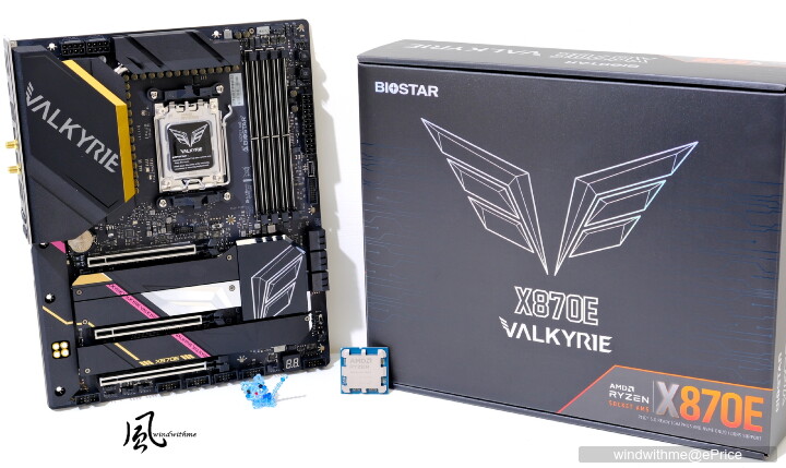 AMD Ryzen 9 9900X搭載BIOSTAR X870E VALKYRIE實測