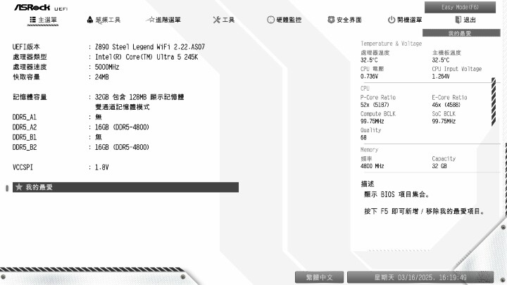 萬元首選 ASRock 華擎 Z890 Steel Legend WiFi 銀白 PCB 