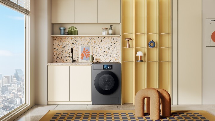 【新聞圖片1】三星推出全新BESPOKE AI智慧滾筒洗衣機，內建AI Home、AI WASH智慧洗衣、AI智慧節能模式，智慧科技助力洗淨全家衣物。.jpg