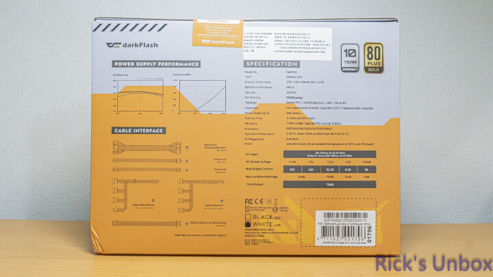 【開箱】大飛主流規格平價電源 | darkFlash PMT 750W WHITE