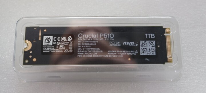 經過三年後 Gen 5 SSD 平價時代終於來臨 Micron Crucial P510
