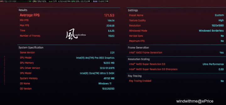 Intel Arc Pro B50 16GB入門級工作站兼具AI加速卡開箱實測