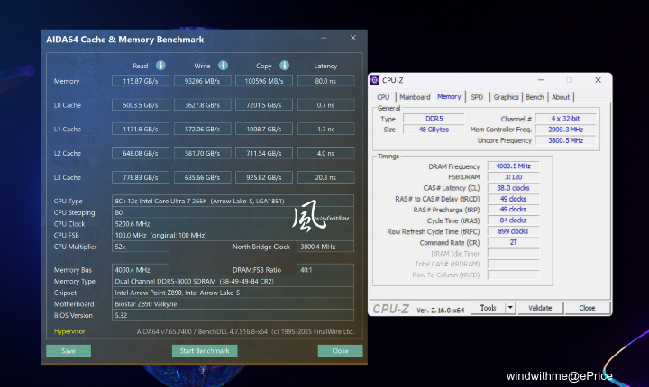 風冷實測！Intel U7 265K越級挑戰AMD R9 9900X搭載技嘉5080解析
