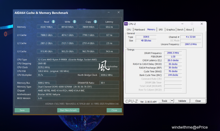 風冷實測！Intel U7 265K越級挑戰AMD R9 9900X搭載技嘉5080解析