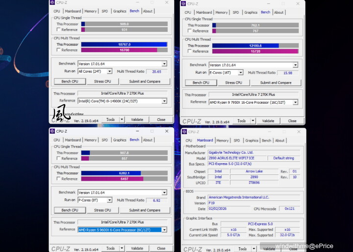 核心更多、生產力與遊戲提升- Intel Core Ultra 7 270K Plus風冷實測解析