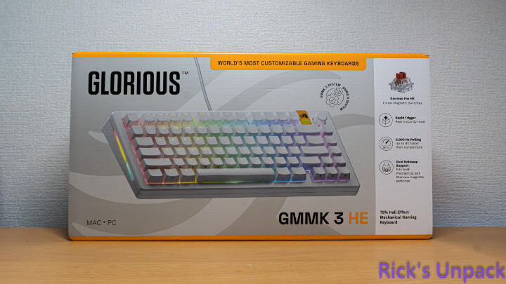【開箱】磁軸機械軸雙重並行 | Glorious GMMK 3 HE 75 WHITE
