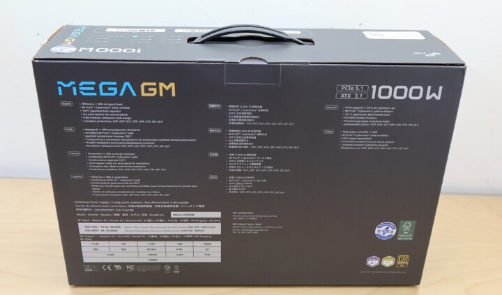  高階CP金牌選擇MIT 台灣製 FSP 全漢 MEGA GM 玩家級旗艦金牌