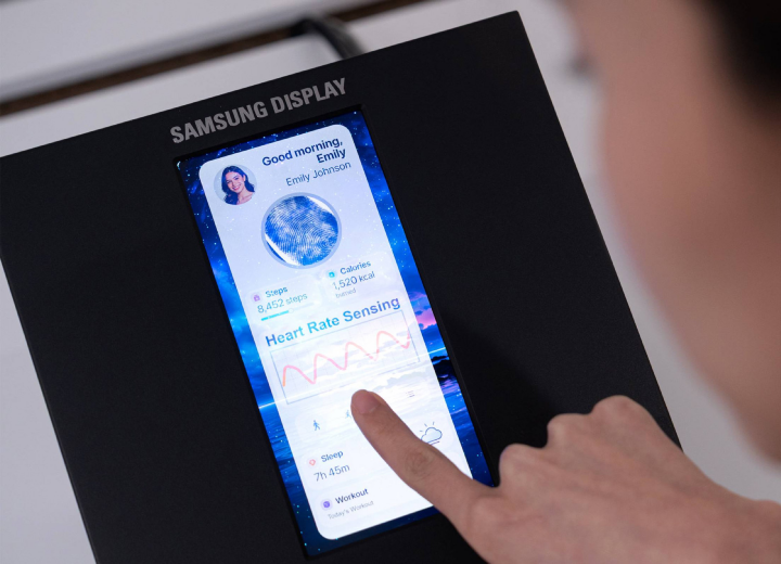 Samsung Display 展出多款新螢幕，甚至可以測心跳、血壓