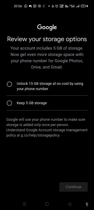 Gmail 的免費 15GB 容量以後可能要用電話號碼來換
