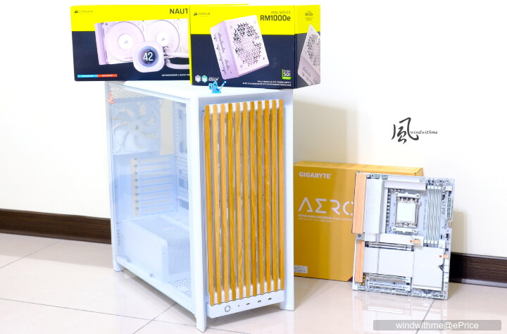 白色木紋新風格：X870E AERO X3D WOOD搭FRAME 5000D WOOD RS實測