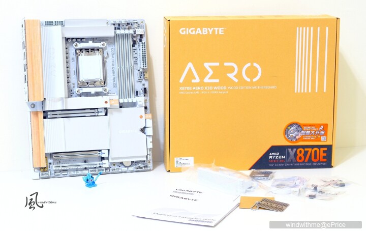 白色木紋新風格：X870E AERO X3D WOOD搭FRAME 5000D WOOD RS實測